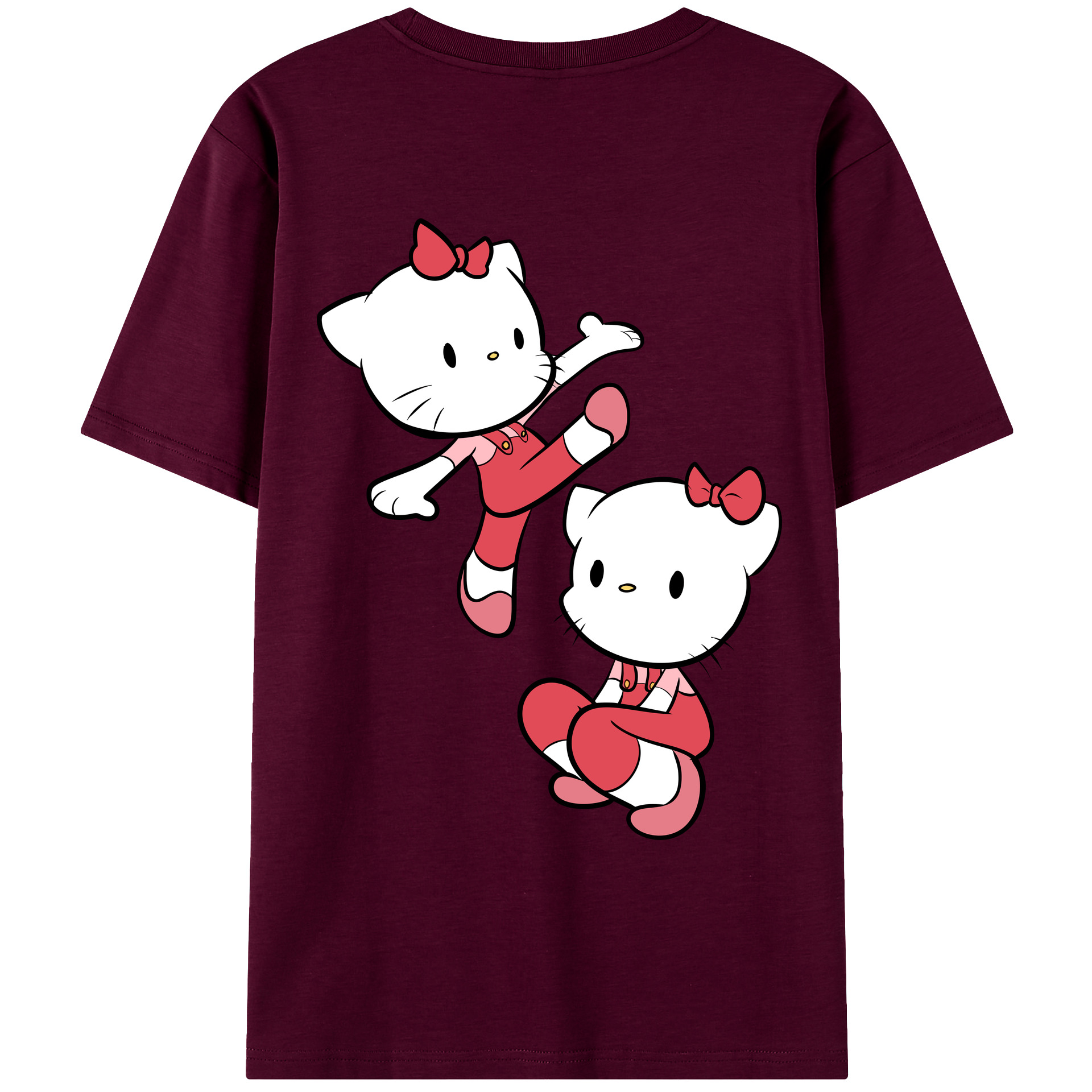 （画像用） Hello Kitty ハローキティ レディース半袖Tシャツ(バックプリント)